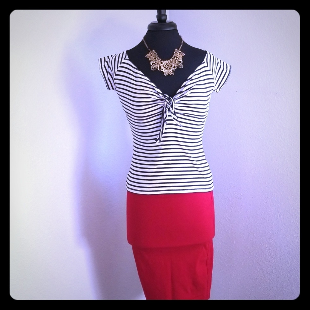 HELL BUNNY striped top